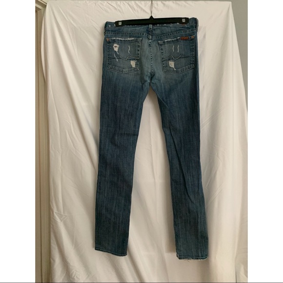 Distressed 7 For All Mankind Jeans - Picture 2 of 2